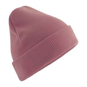 Beechfield Unisex Adult Cuffed Natural Cotton Heavyweight Beanie / Rose
